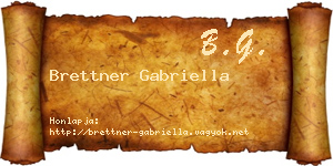 Brettner Gabriella névjegykártya